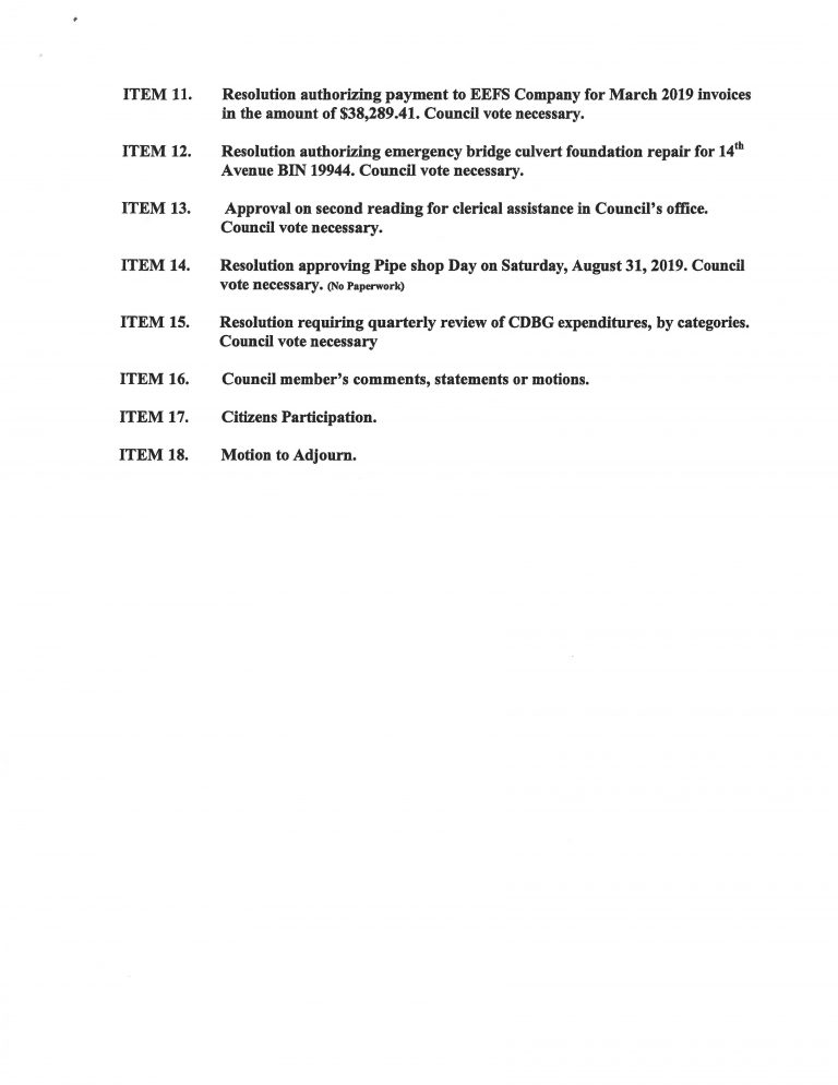 June-4-2019 City Council Agenda Page 2