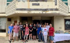 Volunteers tidy up Historic Lincoln Theater